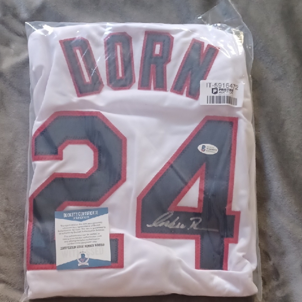 Major League Movie Star Corbin Bernsen "Dorn" Autographed Jersey